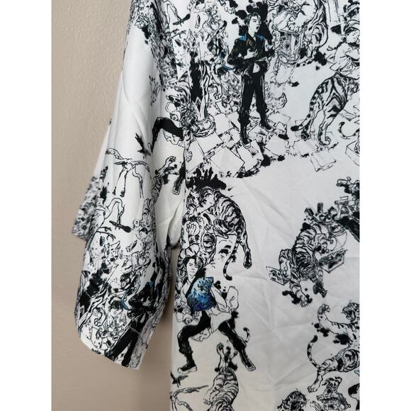 SuperM X Kim Junggi Tiger Inside Art Print Shirt Jung Gi RARE size M - Picture 11 of 12